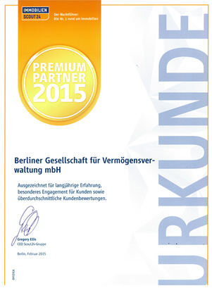 Immobilienscout24 Premium Partner 2015